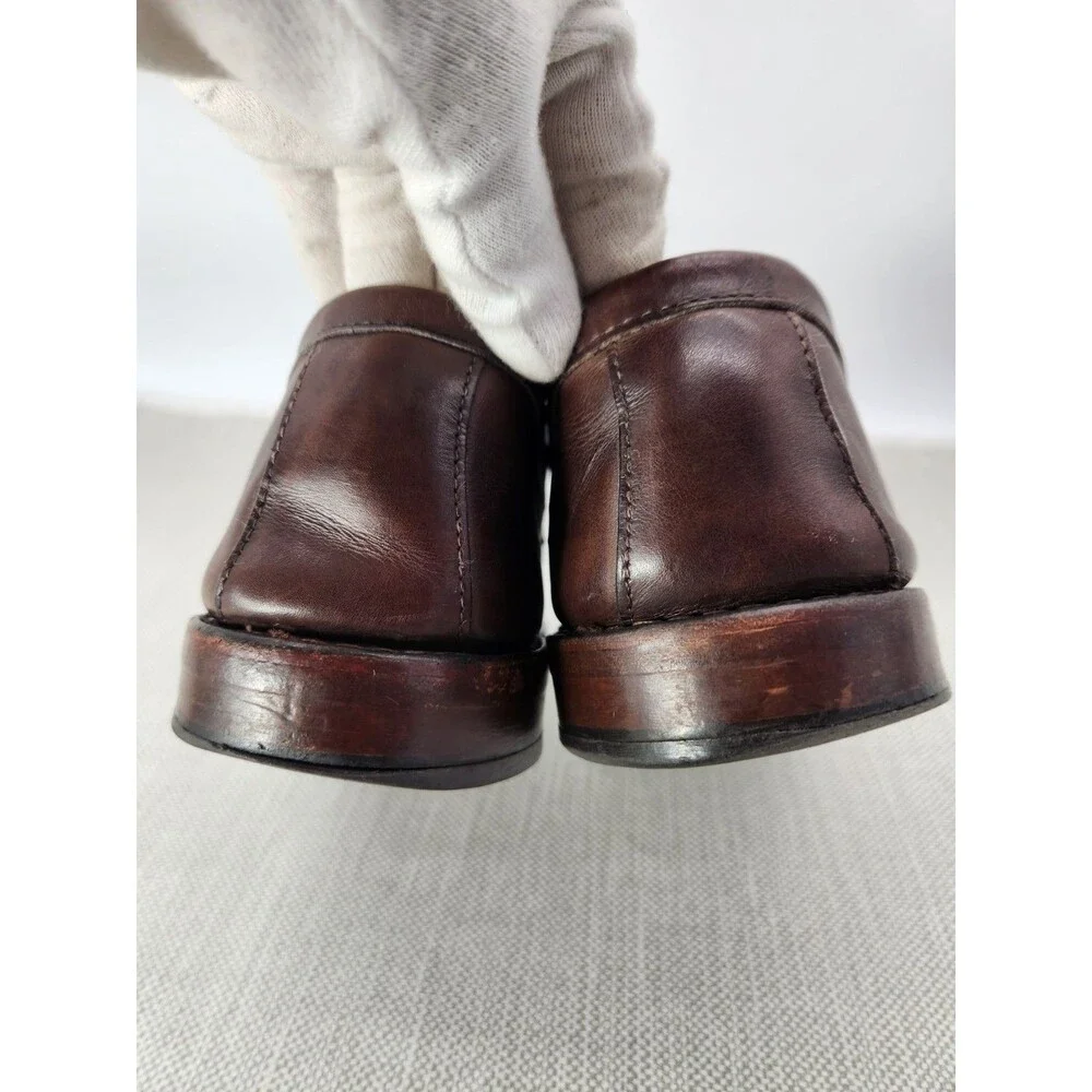 Allen Edmonds Patriot 11 3E Brown Leather Loafer Leather Dress Shoes Flaw EEE